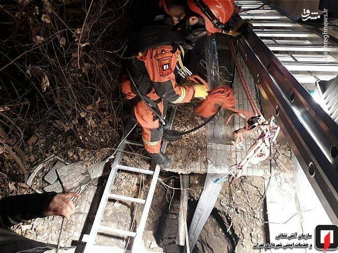 سقوط مرگبار زن مسن در چاه ۱۵ متری +تصاویر
