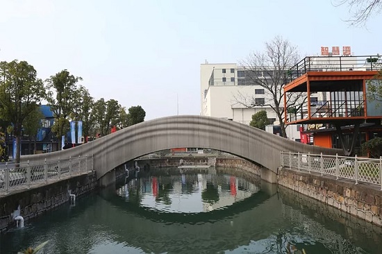 طولانی‌ترین پل بتونی ساخته‌شده با چاپگر سه‌بعدی+عکس