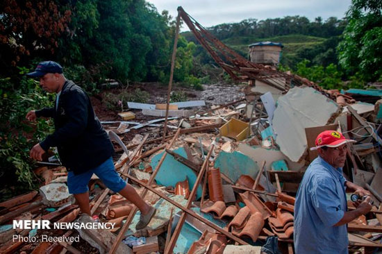 شکستن سد در برزیل‎+عکس