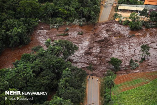 شکستن سد در برزیل‎+عکس