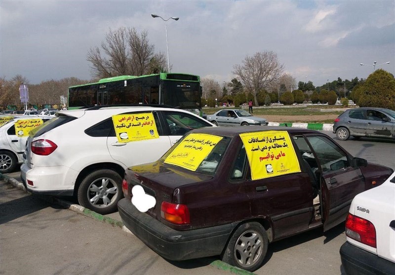 اقدام جالب پلیس راهور مشهد برای جلوگیری از تخلفات +عکس
