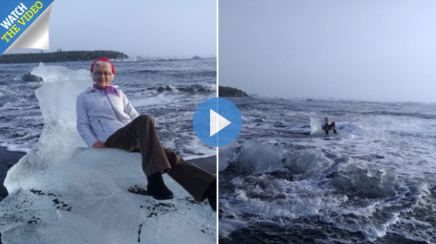 وسوسه گرفتن عکس روی یخ شناور حادثه ساز شد +عکس