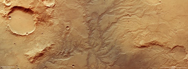 کشف ردی از رودخانه‌‌ها بر سطح مریخ +عکس