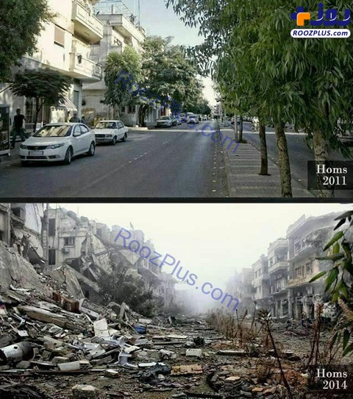 عکسی باورنکردنی از شهر حمص در سوریه