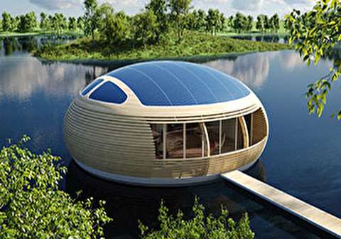 ساخت خانه روی آب با الهام از اردک