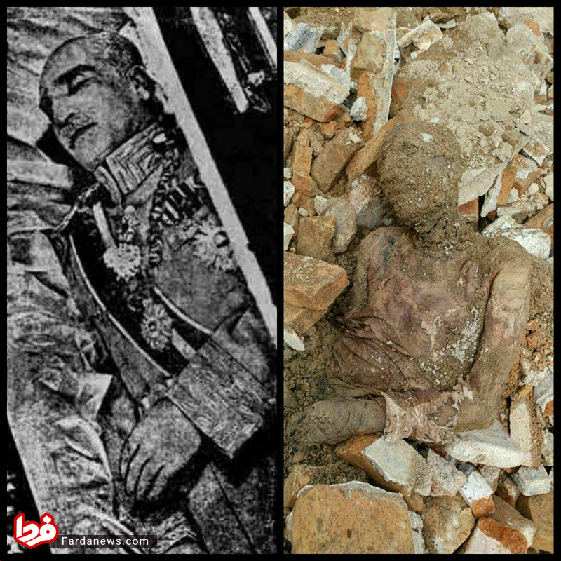 مقایسه مومیایی کشف شده با جسد رضاشاه +عکس