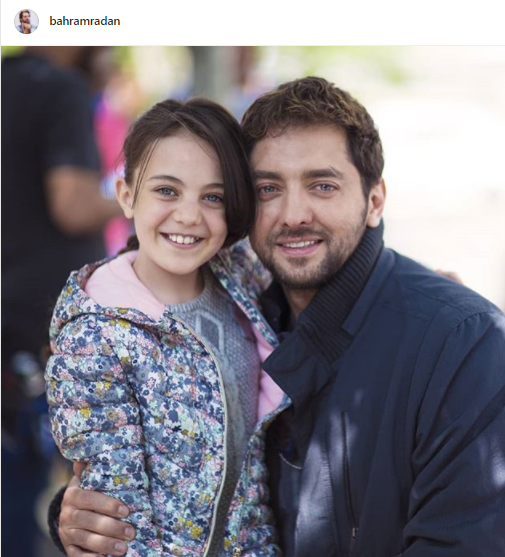 «بهرام رادان» و دخترش +عکس