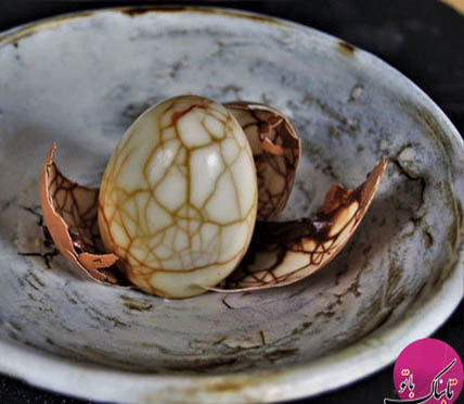 تخم مرغ موزاییکی به سبک چینی