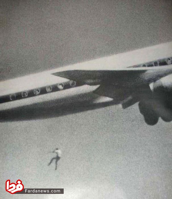 سقوط جوان ۱۴ ساله از هواپیما +عکس