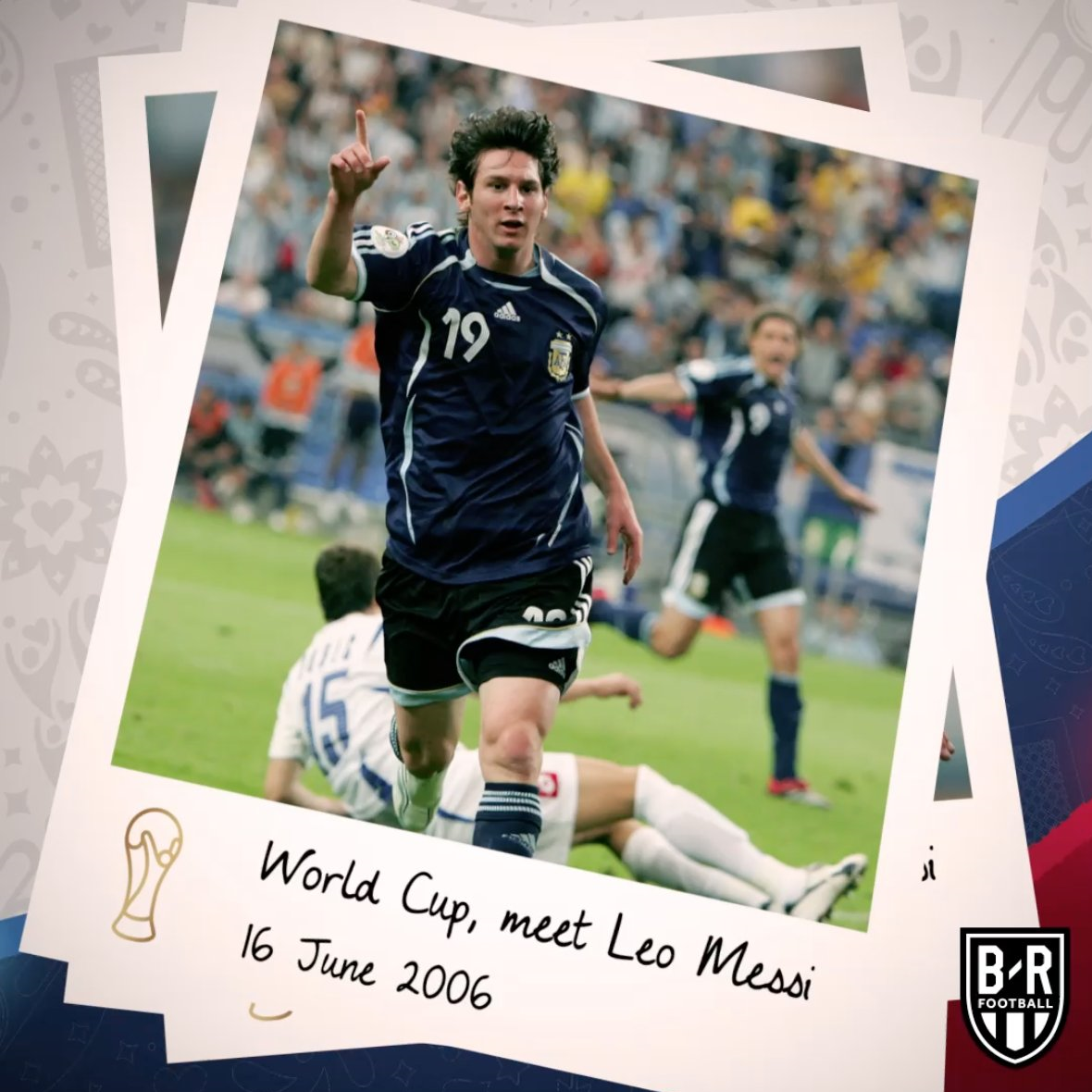 اولین حضور لیونل مسی در جام جهانی +عکس