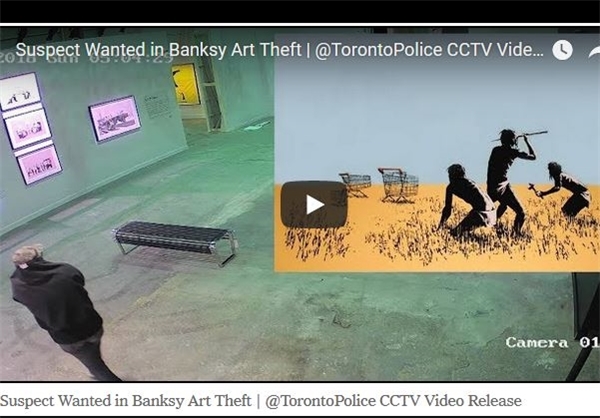 سرقت اثری چاپی از «بَنکسی» در کانادا +عکس