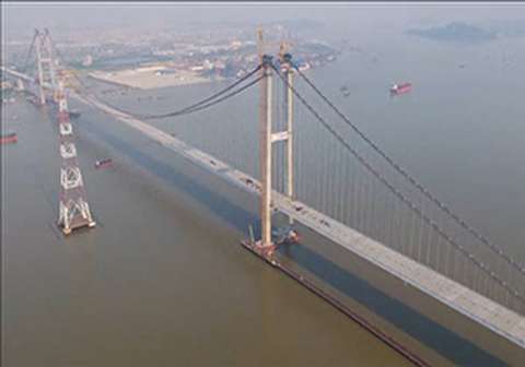 ساخت طولانی‌ترین پل معلق جهان در چین