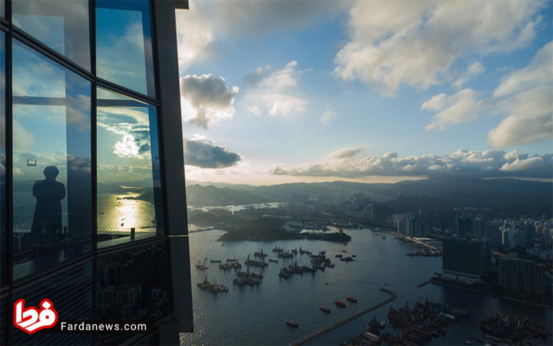 منظره زیبای برج تجارت بین المللی هنگ کنگ +عکس