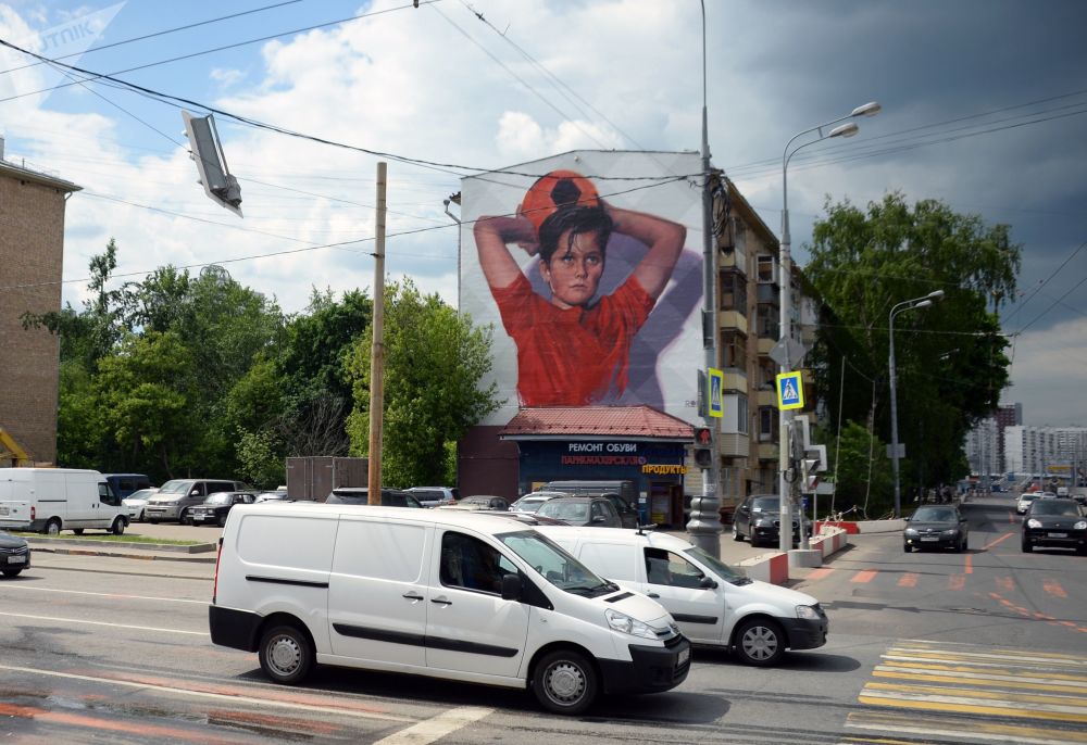 گرافیتی های جام جهانی 2018 در مسکو ظاهر شد