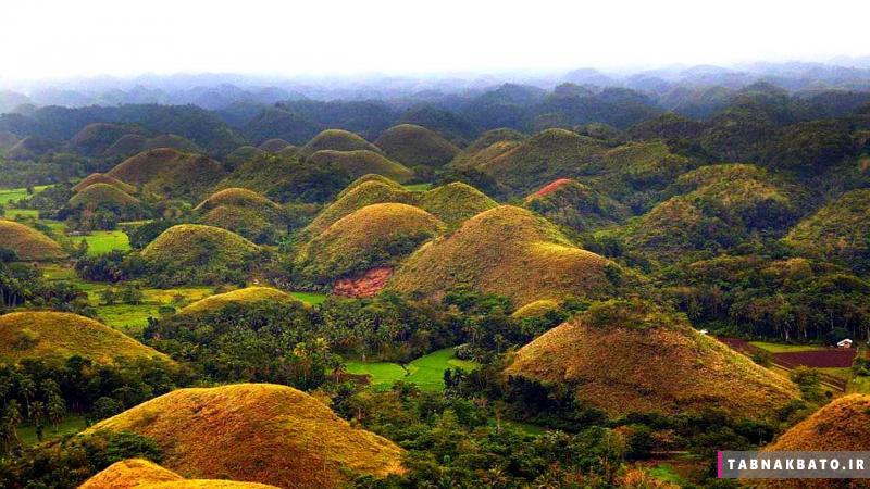 تپه های شکلات در فیلیپین؛ زیبایی شگفت انگیز طبیعت