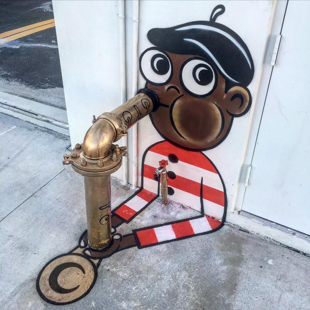 ایده‌های خلاقانه‌ی هنر خیابانی در ترکیب با اشیاء کنار خیابان