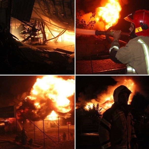 آتش‌سوزی گسترده در بازار گل و گیاه ستاری +تصاویر