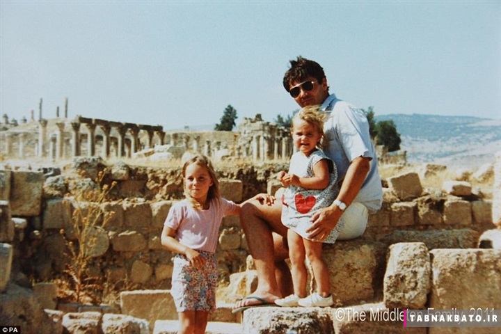 عکس کودکی کیت میدلتون در میان آثار باستانی اردن؟!
