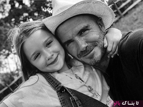 عکس های جدید دیوید بکهام و دخترش هارپر