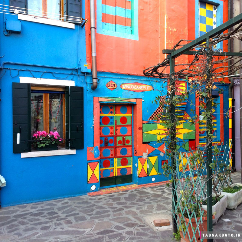 جزیره بورانو ایتالیا؛ تابلویی از رنگ های هیجان انگیز