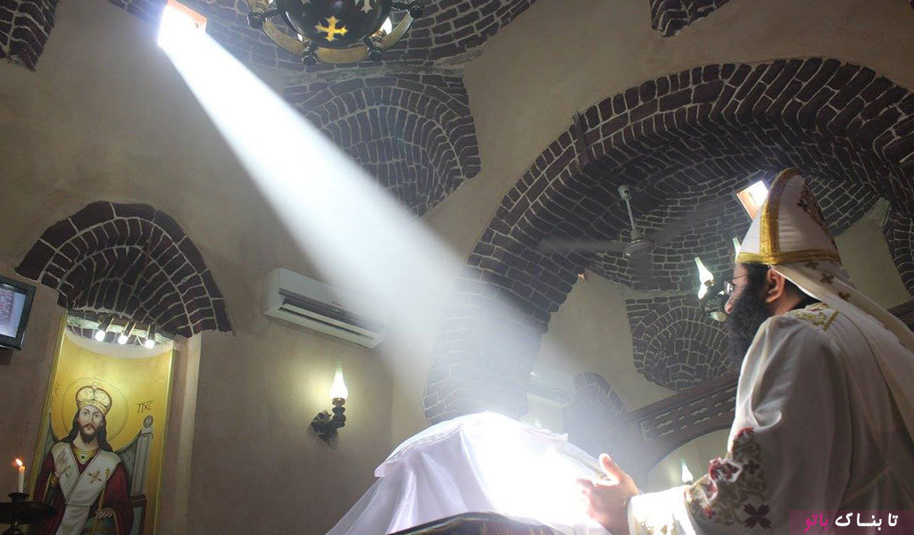پدیده ی نجومی در یک کلیسای مصری
