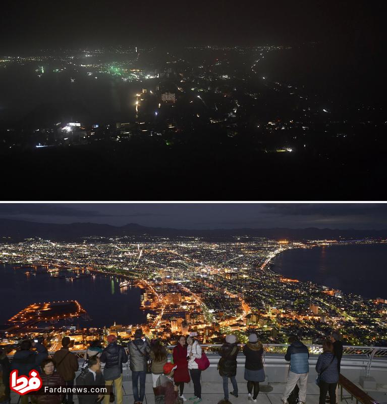عکس تکان‌دهنده از هوکایدوی ژاپن قبل و بعد از زلزله