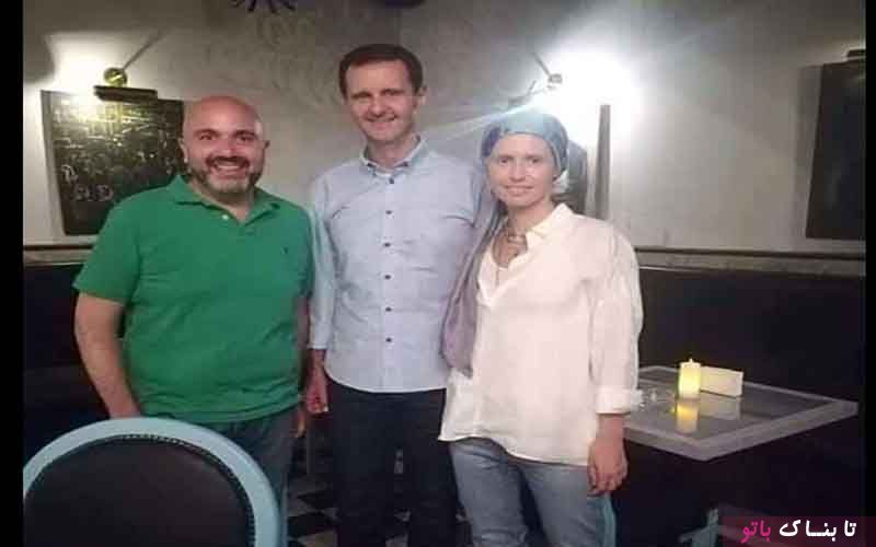 حجاب خاص همسر بشار اسد در یک رستوران