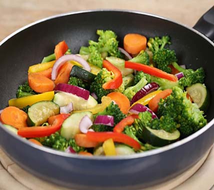 روش های مختلف برای طبخ سبزیجات