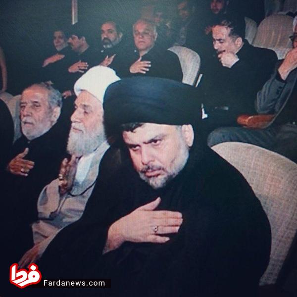 روحانی مشهور عراق در جایگاه وی آی پی خادم الرضا+عکس