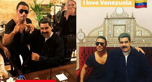 حضور مادورو در رستوران جنجال به پا کرد +عکس