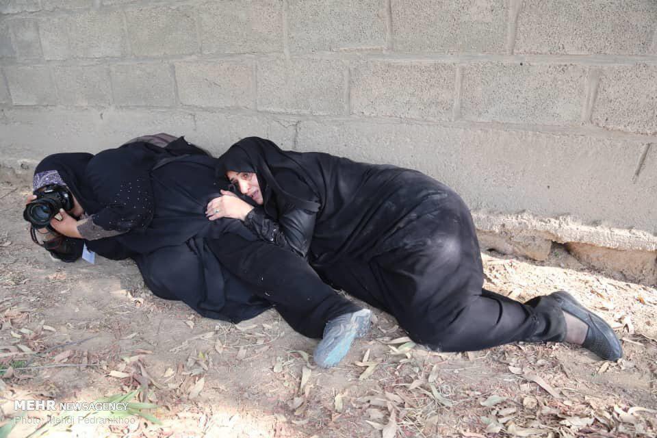 رفتار حرفه ای خانم عکاس در حمله تروریستی اهواز+عکس