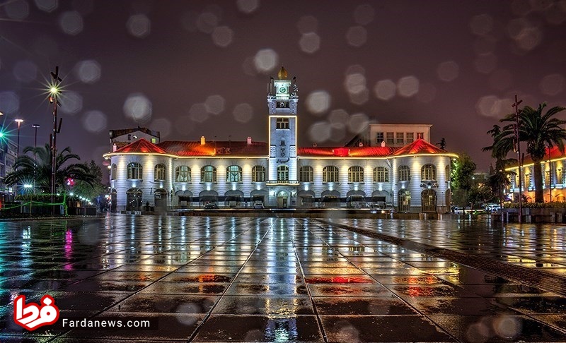 کاخ زیبای شهرداری رشت +عکس