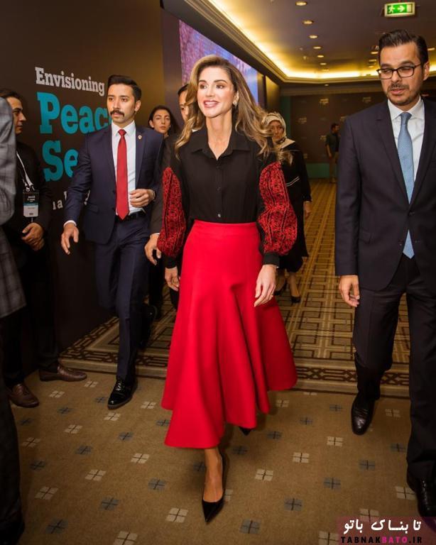 حضور ملکه اردن‌ در نشست ترکیه