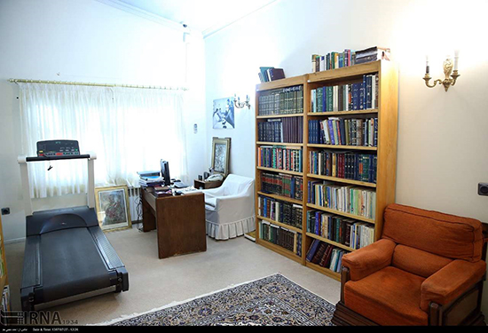 اتاق ورزش و مطالعه آیت‌الله هاشمی رفسنجانی +عکس