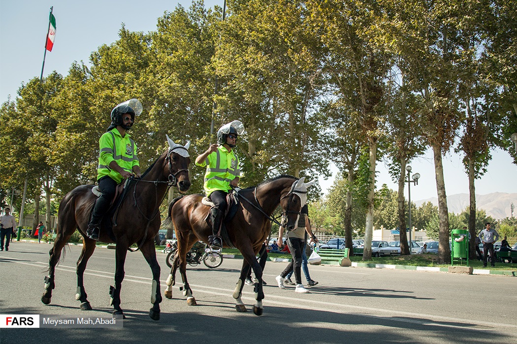 پلیس اسب سوار شهرآورد پایتخت +عکس