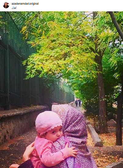 «آزاده نامداری» بدون چادر در خیابان‌های تهران +عکس
