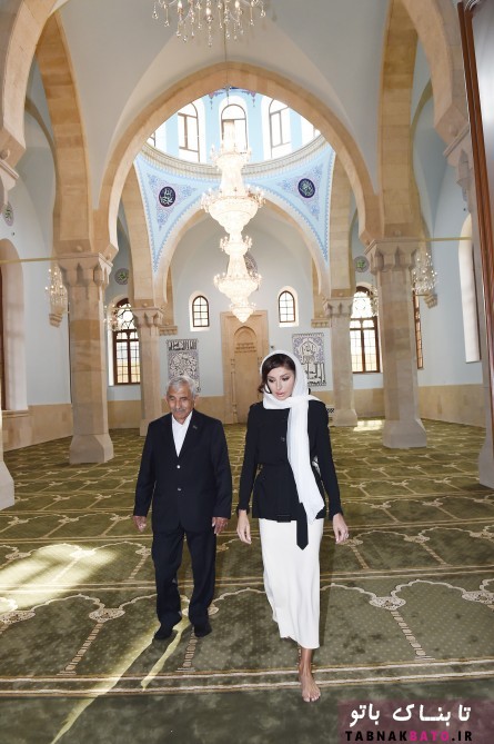 «مهربان علیوا» در بازگشایی یک مسجد قدیمی در باکو