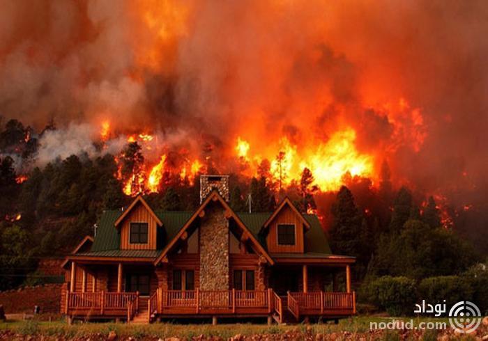 ویلا‌های لوکس سلبریتی‌ها در آتش سوختند +تصاویر