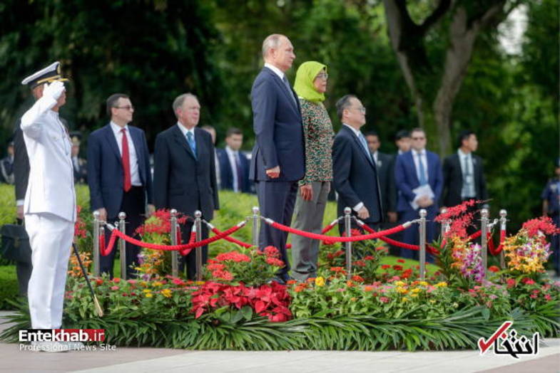 استقبال خانم رئیس جمهور از ولادیمیر پوتین +تصاویر