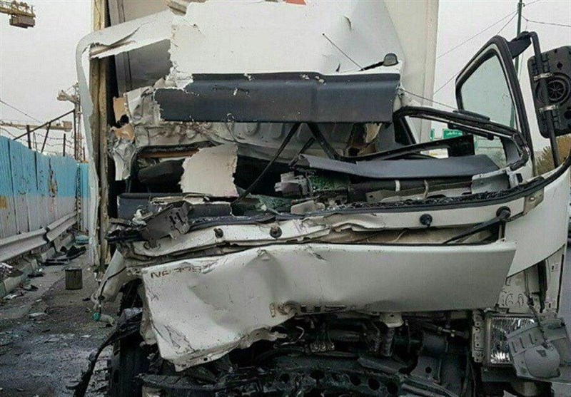 تصادف مرگبار دو کامیون در بزرگراه شهید همت +عکس