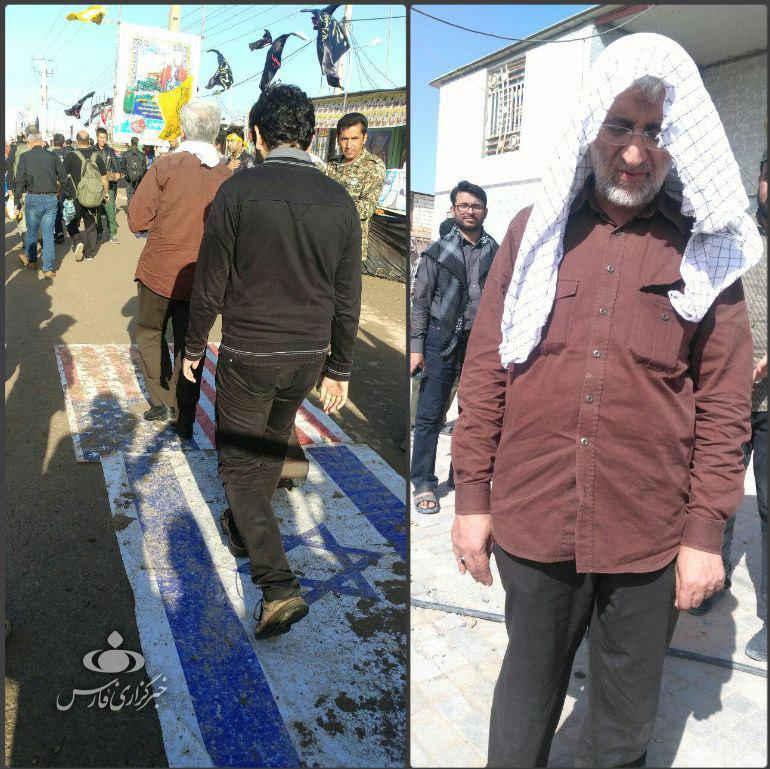 سعید جلیلی در راهپیمایی اربعین+عکس