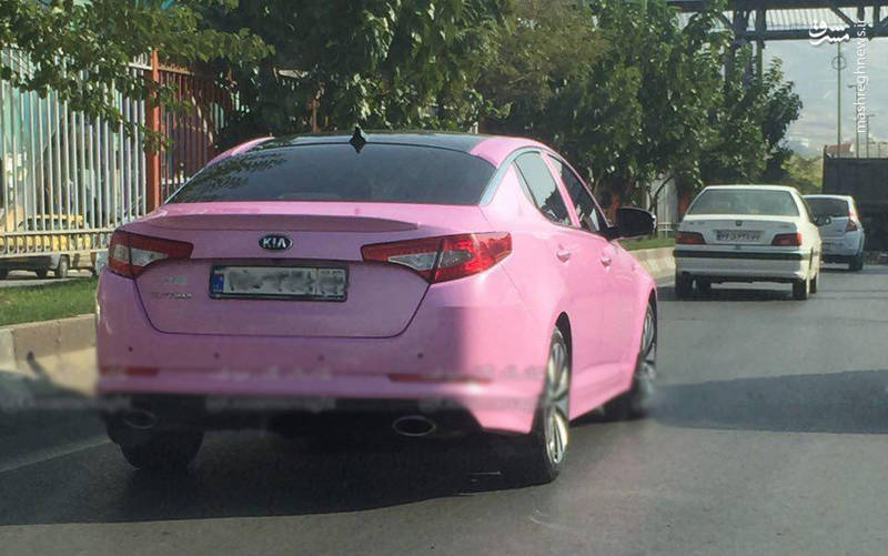 ماشین دخترونه در تهران +عکس