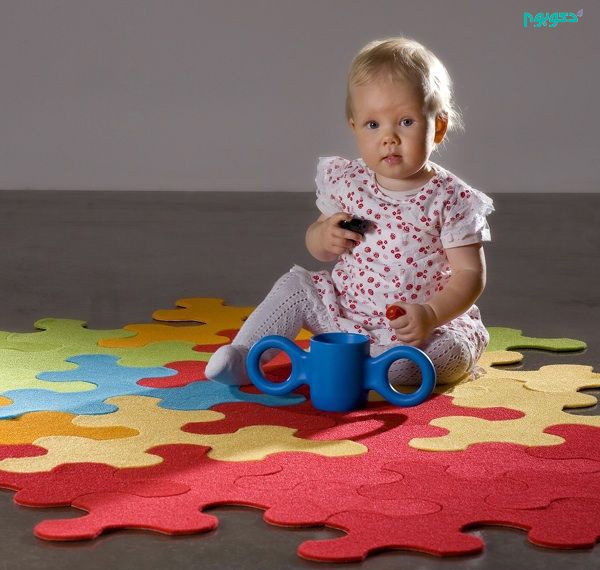 فرش هایی که به کودکان بازی آموزش می دهند