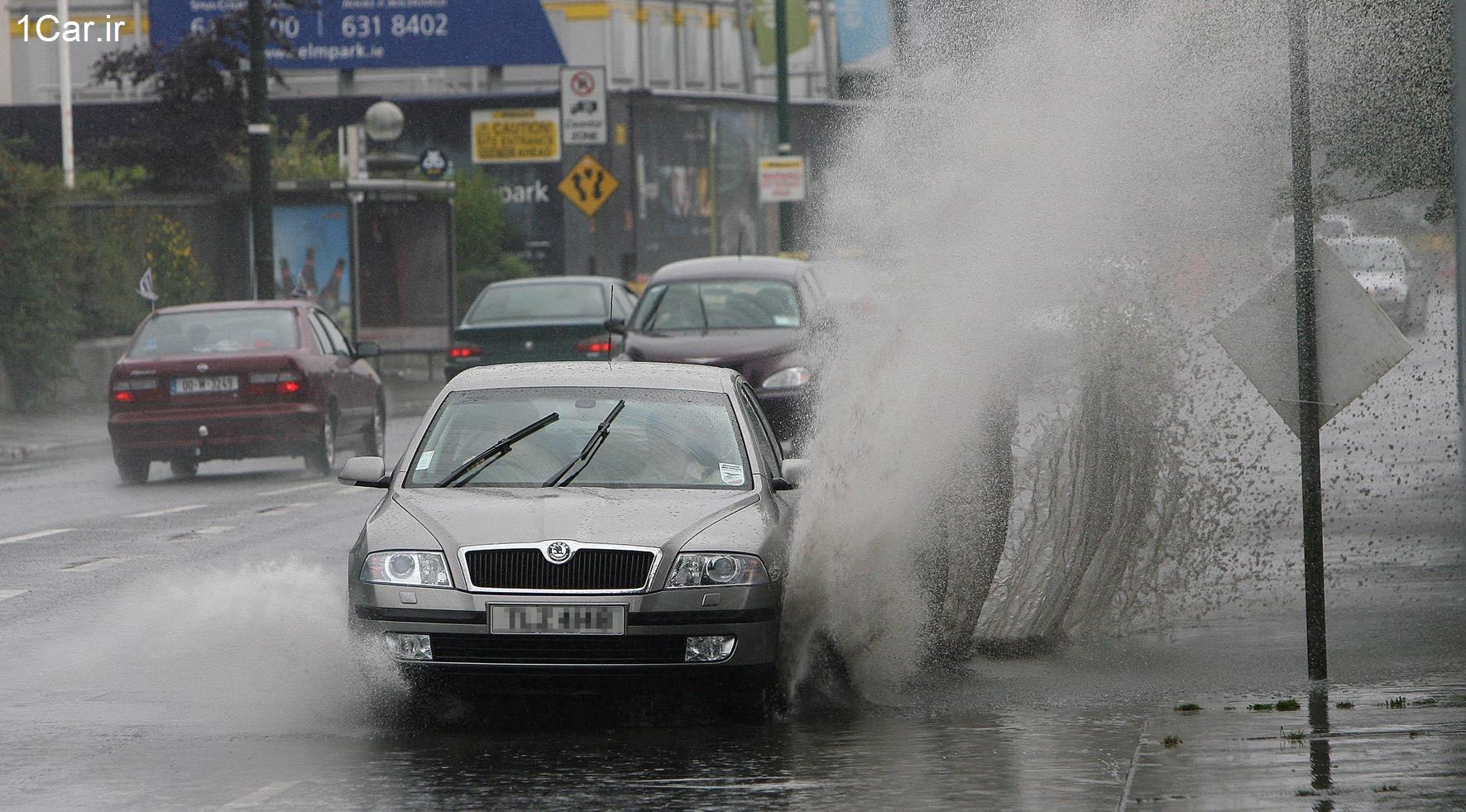 نکات مهم در خصوص رانندگی در هوای بارانی