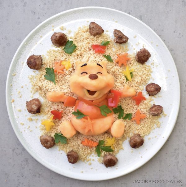 مادر ایرانی‌تباری که برای تشویق کودکانش برای خوردن غذای سالم، غذاها را با هنرمندی به شکل شخصیت‌های کارتونی مورد علاقه‌شان درمی‌آورد
