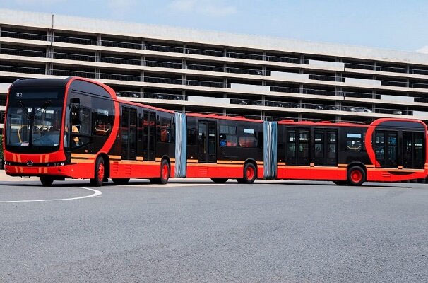 درازترین اتوبوس برقی دنیا با ظرفیت ۲۵۰مسافر+عکس