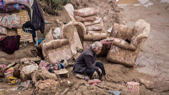 وضعیت تاسف برانگیز سیل زدگانِ پلدختر +عکس