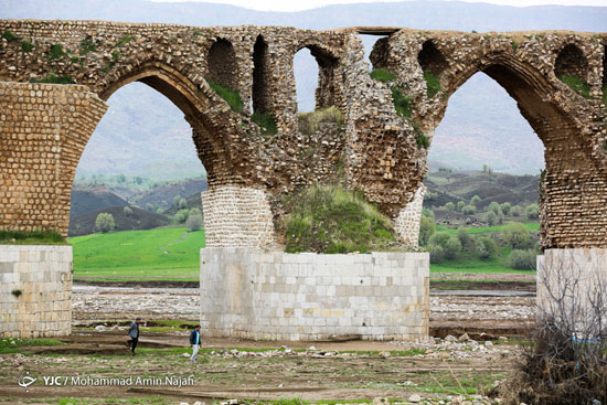 پل تخریب شده کشکان‌رود +عکس