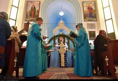 مراسم «یکشنبه نخل» در کلیسای گریگور مقدس تهران