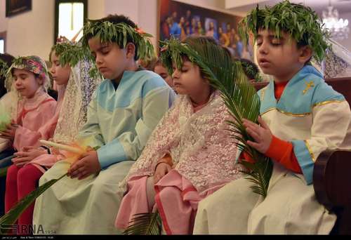 مراسم «یکشنبه نخل» در کلیسای گریگور مقدس تهران